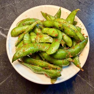 Spicy Truffle Edamame (V, GF)