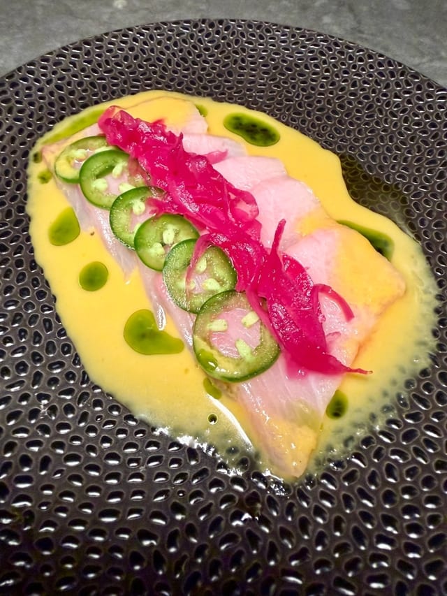Hamachi Crudo.